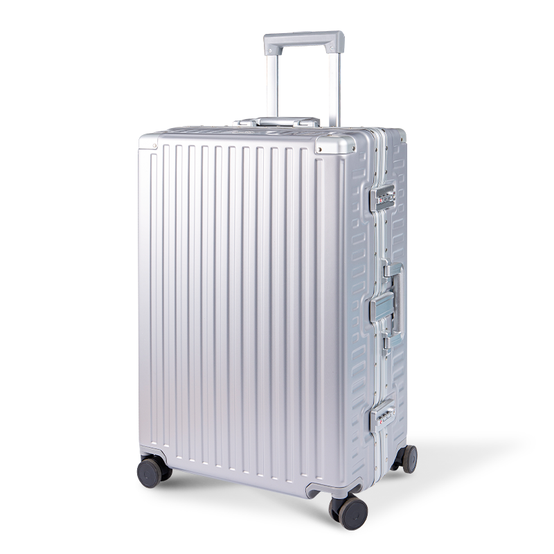 Reis bagage aluminium frame spinner koffer met 3-cijferige slot-grote capaciteit voor studenten en volwassenen